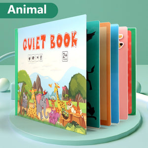 Montessori Baby Busy book DIY Toddlers cognition fun sticker book Early Learning Education Toys Habits Knowledge Developing