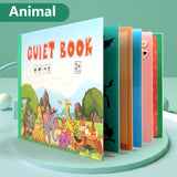 Montessori Baby Busy book DIY Toddlers cognition fun sticker book Early Learning Education Toys Habits Knowledge Developing