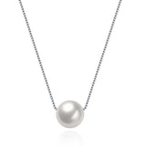 Single Pearl 0.925 Sterling Silver Necklace - Presidential Brand (R)