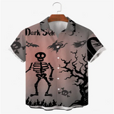 Hawaiian Men's Shirts Shirts Multicolor Striped Loose Short Sleeves Casual Buttons Cotton Beach Shirts for Men Camisas Para Homb