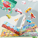 Montessori Baby Busy book DIY Toddlers cognition fun sticker book Early Learning Education Toys Habits Knowledge Developing