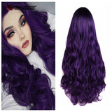 Wignee Long 2 Tone Ombre Brown Ash Blonde Temperature Synthetic Wigs For Black/White Women Glueless Wavy Daily/Cosplay Hair Wig - Presidential Brand (R)