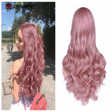 Wignee Long 2 Tone Ombre Brown Ash Blonde Temperature Synthetic Wigs For Black/White Women Glueless Wavy Daily/Cosplay Hair Wig - Presidential Brand (R)