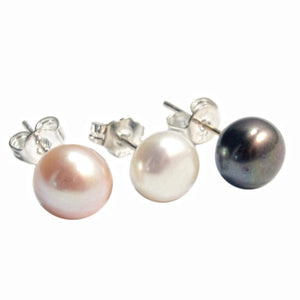 Essential 7mm Cultured Pearl Stud Earrings - Presidential Brand (R)