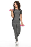 Diamante Women's Power Flex Yoga Pant Legging Sportswear - Style C163 - Presidential Brand (R)