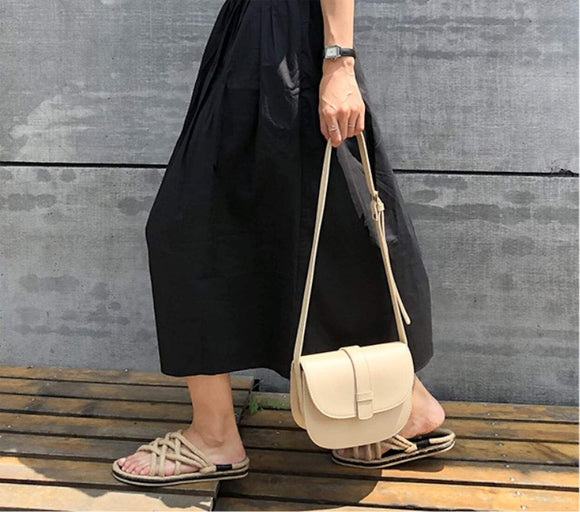 Womens Snap Button Crossbody Bag - Presidential Brand (R)