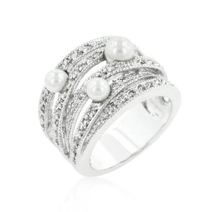 Pearl Twist Bridal Ring - Presidential Brand (R)
