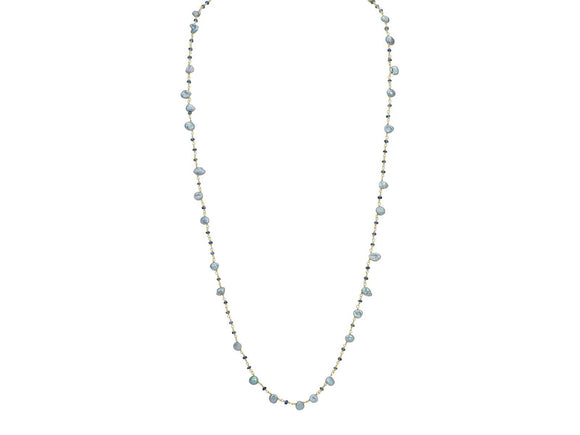 Keshi Pearls & Quartz Necklace, 42