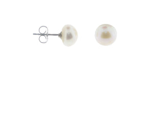 Freshwater Pearl Stud Earrings 8.5-9mm - Presidential Brand (R)