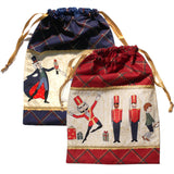Nutcracker Illustrations Drawstring Tote - Cotton - Presidential Brand (R)