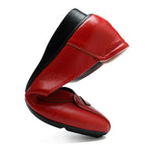 Women Shoes Leaf Comfortable Causal Slip On Flats - Presidential Brand (R)