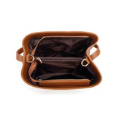 Womens Everyday Stylish Vegan Leather Bucket Bag - Presidential Brand (R)