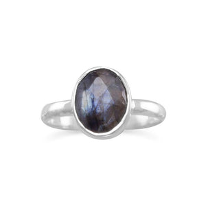 Faceted Labradorite Stackable Ring - Presidential Brand (R)