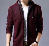 Mens Zipped Up Hooded Jacket in Blue - Presidential Brand (R)