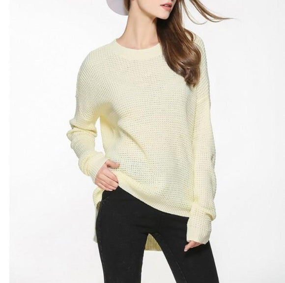 Womens Relaxed Fit Round Neck Sweater - Presidential Brand (R)