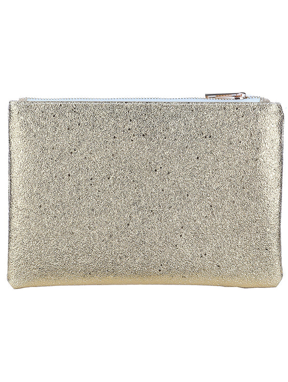 STIPPLED VINYL CLUTCH MAKEUP POUCH - Presidential Brand (R)