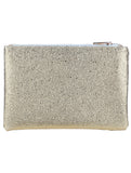 STIPPLED VINYL CLUTCH MAKEUP POUCH - Presidential Brand (R)