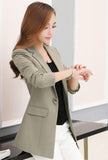 Womens One Button Slim Fit Blazer - Presidential Brand (R)