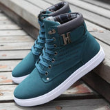 Mens Casual Daily High Top Ankle Faux Leather Boots - Presidential Brand (R)