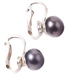 Clip 7mm Cultured Pearl Stud Earrings - Presidential Brand (R)