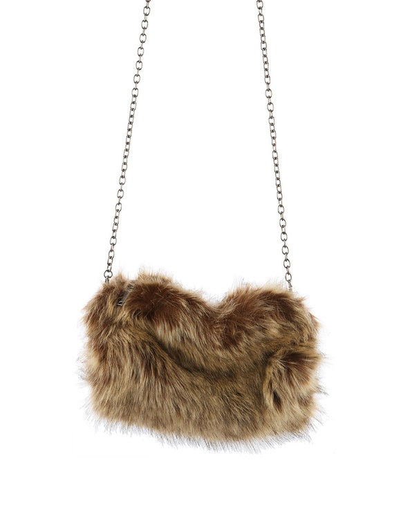 FAUX FUR HANDWARMER AND CLUTCH - Presidential Brand (R)
