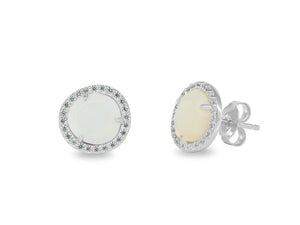 Sparkling Mother of Pearl Studs - Presidential Brand (R)