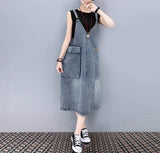 Womens Denim Dress with Pocket - Presidential Brand (R)