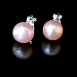 Clip 7mm Cultured Pearl Stud Earrings - Presidential Brand (R)