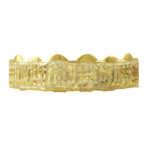 Gold Grillz Bar Diamond Cut Top - Presidential Brand (R)