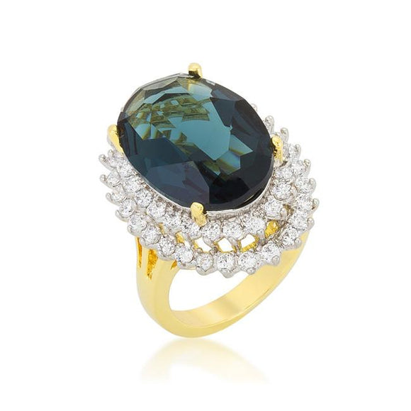 Two-tone Double Halo Cocktail Ring - Presidential Brand (R)