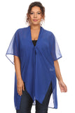 Plus Size Women's Front Tie Beach Dress Cove Up Swimwear Made in USA - Presidential Brand (R)