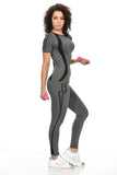 Diamante Women's Power Flex Yoga Pant Legging Sportswear - Style C163 - Presidential Brand (R)