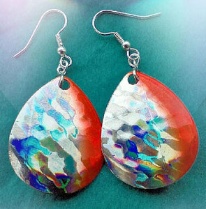 Orange Crest Colorado Blade Earrings - Presidential Brand (R)