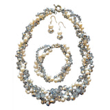 Kristin Pearl and Crystal Earrings - Presidential Brand (R)