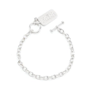 Silvertone Finish Faith Charm Bracelet - Presidential Brand (R)