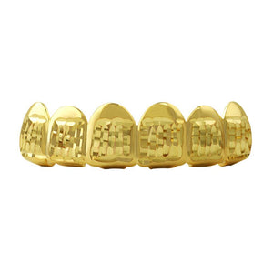 Diamond Cut Gold Grillz Classic Top - Presidential Brand (R)
