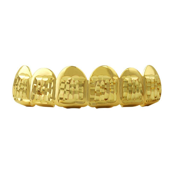 Diamond Cut Gold Grillz Classic Top - Presidential Brand (R)