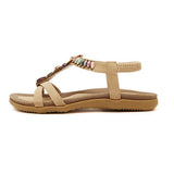 Sandals Beach Peep Toe Summer Leisure Chic Shoes Casual Flat - Presidential Brand (R)