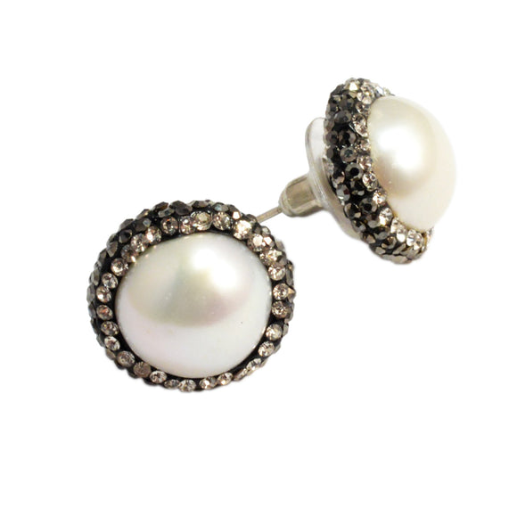 Sheba Pearl Post Earrings - Presidential Brand (R)