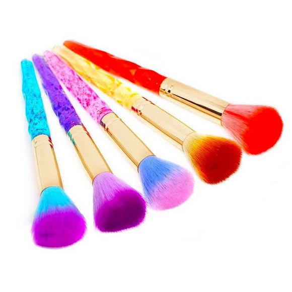 Dusting Brush Soft Hair Coloured Fancy Handle - Presidential Brand (R)