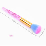Dusting Brush Soft Hair Coloured Fancy Handle - Presidential Brand (R)
