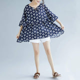 Womens Linen Floral Top - Presidential Brand (R)