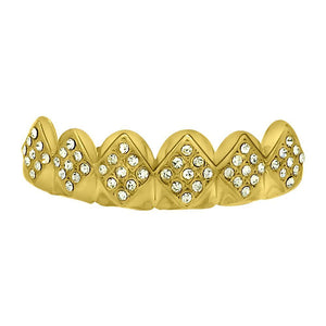 Diamond Gold Grillz Top Teeth - Presidential Brand (R)