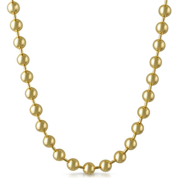 8MM Gold Bead Chain - Presidential Brand (R)