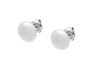 Flat Ball Stud Earrings (Mirror Finish) - Presidential Brand (R)