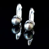 Clip 7mm Cultured Pearl Stud Earrings - Presidential Brand (R)