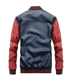 Mens Baseball Faux Leather Jacket - Presidential Brand (R)