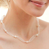 Innocence Pearl and Ribbon Necklace - Presidential Brand (R)