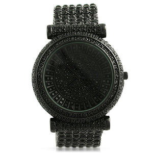 Baguette Baller Black Custom Watch - Presidential Brand (R)
