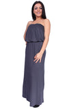 Plus Size Women's Smocked Maxi Dress - Presidential Brand (R)